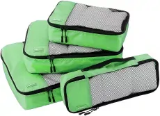 Organiseur de valise AmazonBasics Vert