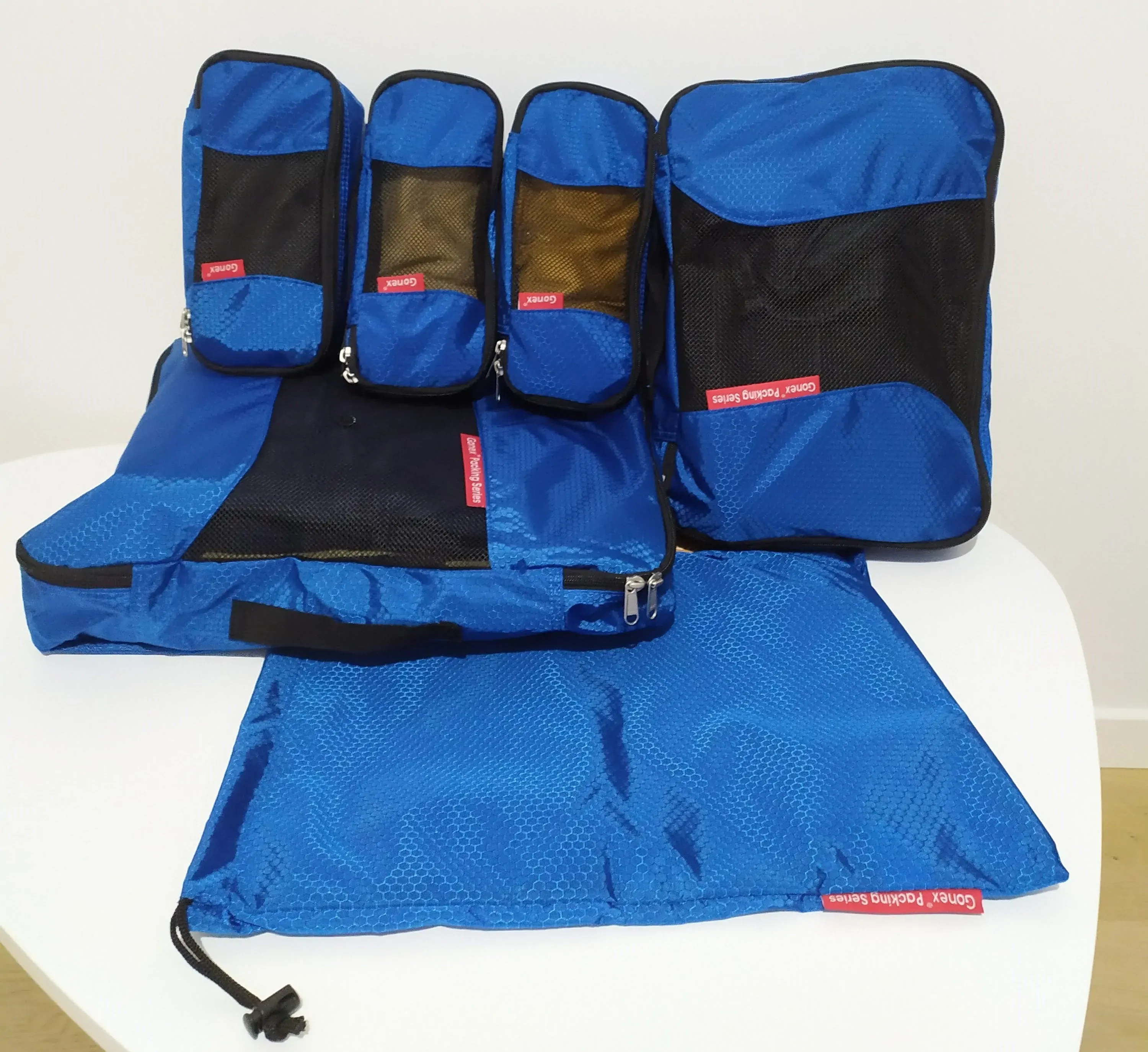 Organiseur de valise Gonex Packing Cubes bleu