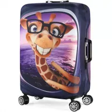 housse de valise rigide girafe