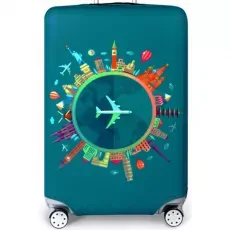 housse de valise cabine motifs urbains